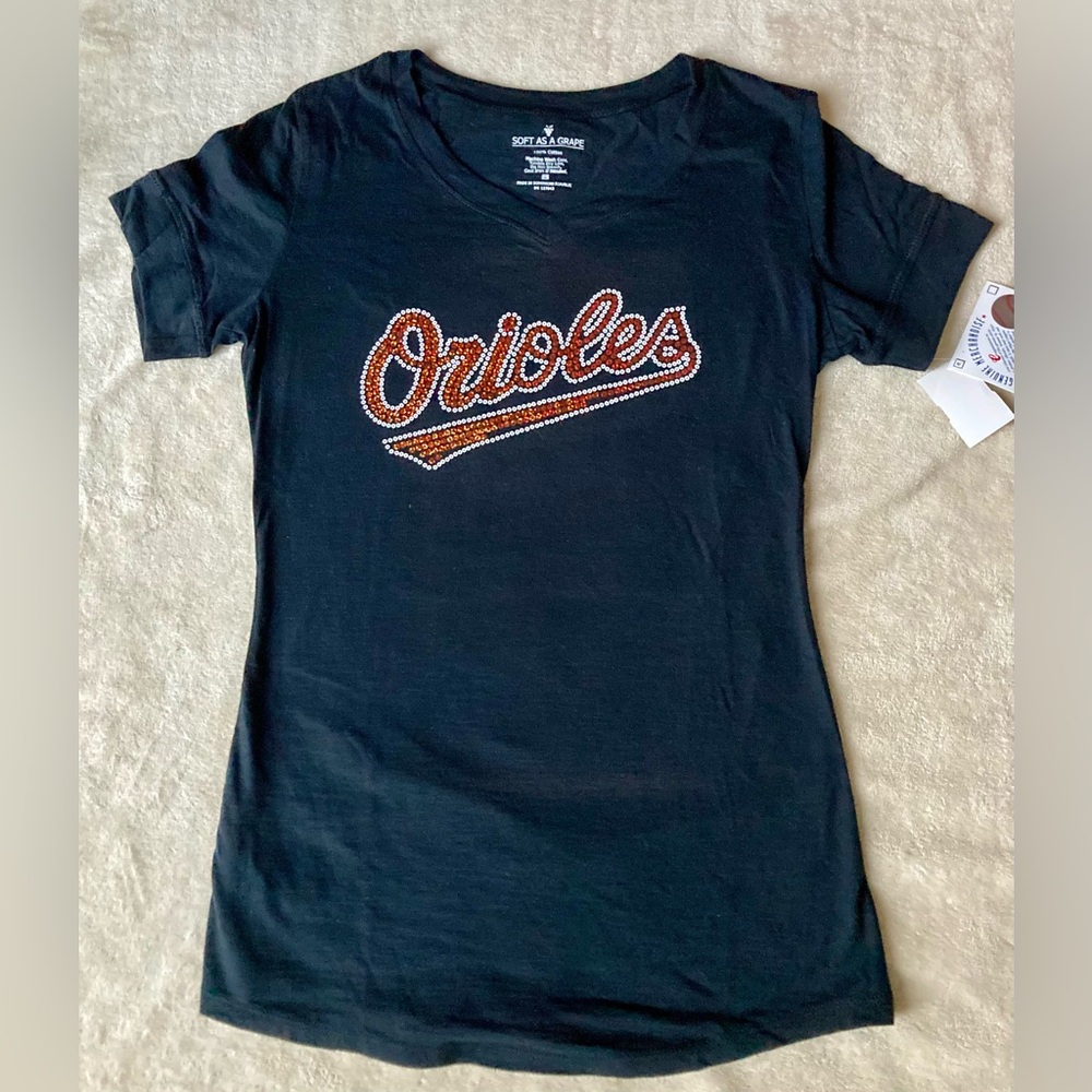 Women’s Sequined Orioles Shirt (Small)